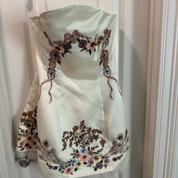 Clio Peppiatt Peacock Mini Dress - Picture 4 of 7